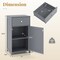 MDF Bathroom Cabinet with Adjustable Shelf, Drawer and Anti-Tipping Feature